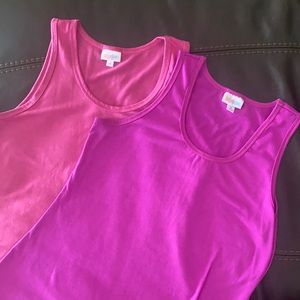 Lularoe Tank pink top set medium